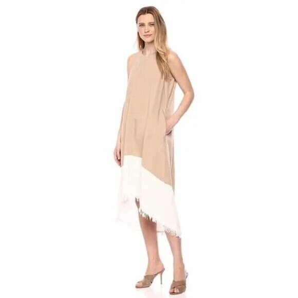 Nanette Lepore Knit Sleeveless Fridge Hem Oh So Pretty Colorblock Sift Dress 12 - Picture 1 of 10